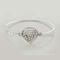 Beautiful Sterling Silver Charm Bangles for Wholesale